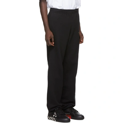 Shop Off-white Black Arrows Slim Lounge Pants In 1060 Blkylw