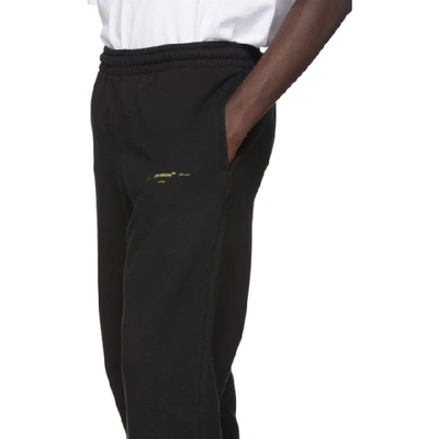 OFF-WHITE 黑色 ARROWS 修身运动裤