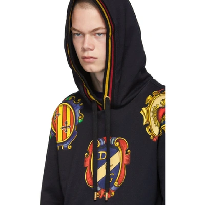 Shop Dolce & Gabbana Dolce And Gabbana Black Logo Hoodie In Hn33a Black