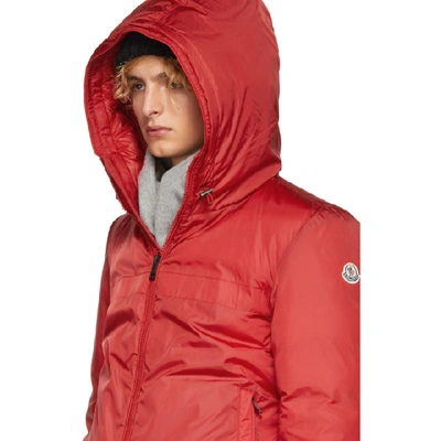 Shop Moncler Red Down Montvernier Jacket In 7-455.red