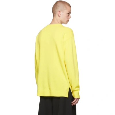 Shop Loewe Yellow Anagram Sweater