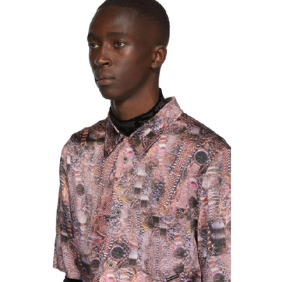 Shop Alexander Wang Multicolor Silk Printed Shirt In 999 Hustler