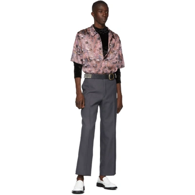 Shop Alexander Wang Multicolor Silk Printed Shirt In 999 Hustler