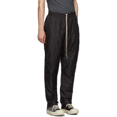 Shop Rick Owens Drkshdw Black Drawstring Long Lounge Pants In 09 Blk