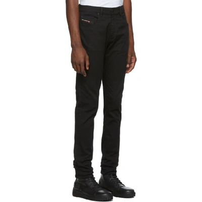 Shop Diesel Black D-strukt Jeans In 02 Black