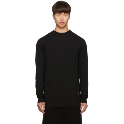 Shop Rick Owens Black Oversized Crewneck Sweater In 0921 Black