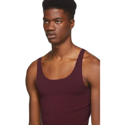 Shop Dsquared2 Purple Knit Half Tank Top In S16708 248