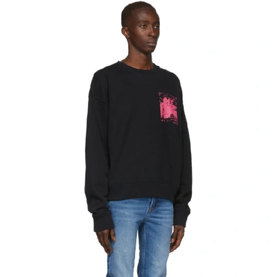 Shop Off-white Black And Pink Oversized Skulls Floating Sweatshirt In Blk Fus