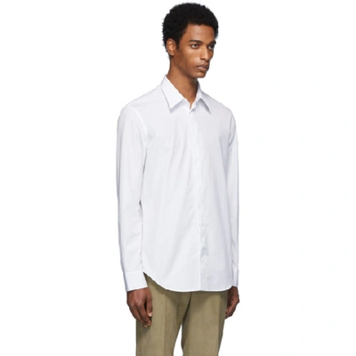 Shop Maison Margiela White Cotton Shirt In 100 White
