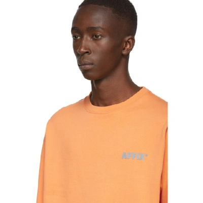 Shop Affix Orange Basic Sweatshirt In Orangw