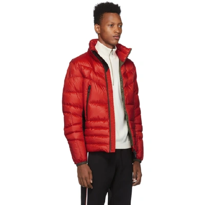 Shop Moncler Grenoble Red Canmore Puffer Jacket In 324 Red