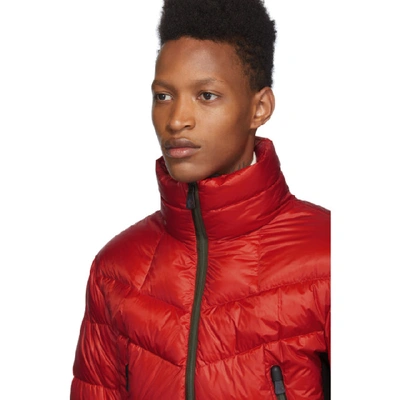 Shop Moncler Grenoble Red Canmore Puffer Jacket In 324 Red