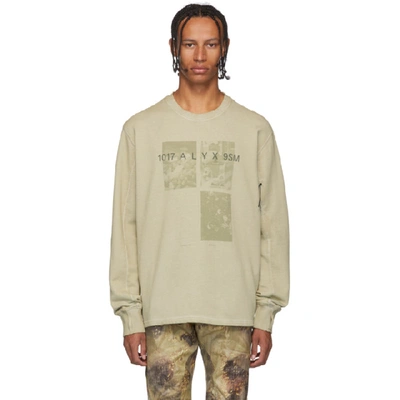 Shop Alyx 1017  9sm Green Graphic Crewneck Sweatshirt In Grn0001