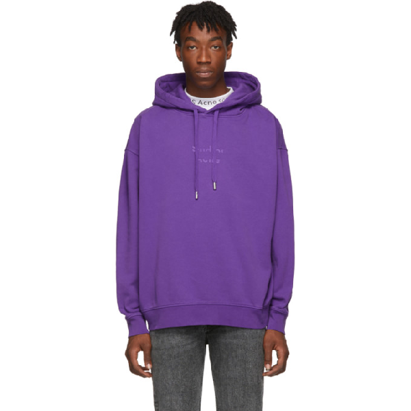 acne studios purple hoodie