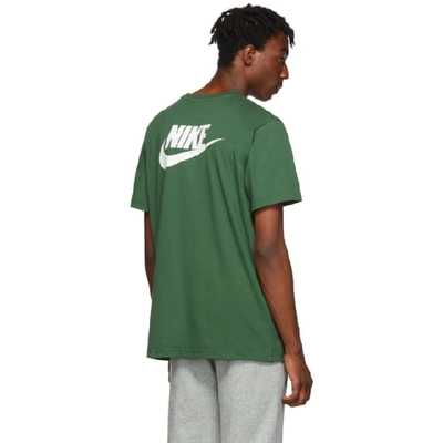 Shop Nike Green Stranger Things Edition Hawkins High T-shirt In 323firsail