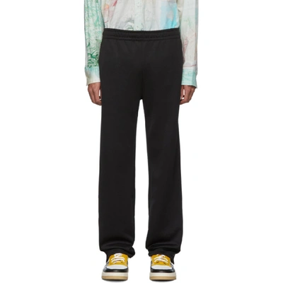 Shop Acne Studios Black Emmet Face Lounge Pants