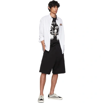 Shop Mcq By Alexander Mcqueen Mcq Alexander Mcqueen Black Mcq Swallow Dart Low Crotch Shorts In 1000 Black