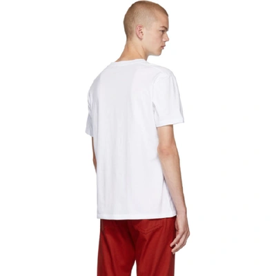 Shop Raf Simons White Illusion Slim-fit T-shirt In 00010 White