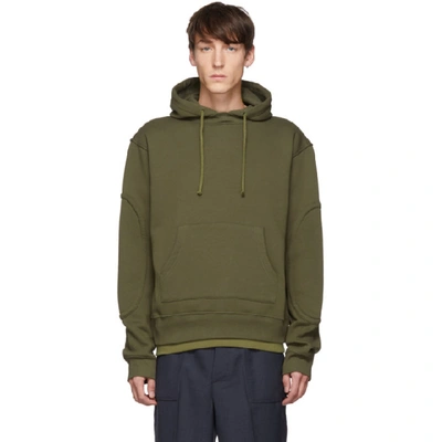 Shop Jacquemus Khaki Le Sweat Meunier Hoodie In 19659550 Kh