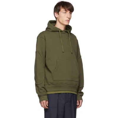 Shop Jacquemus Khaki Le Sweat Meunier Hoodie In 19659550 Kh