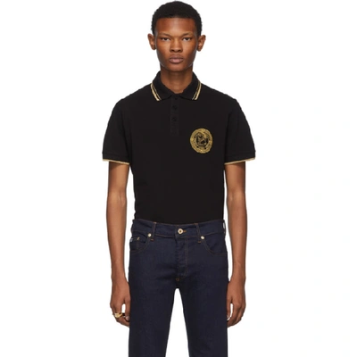 Versace Jeans Couture Polo Shirt In Black | ModeSens