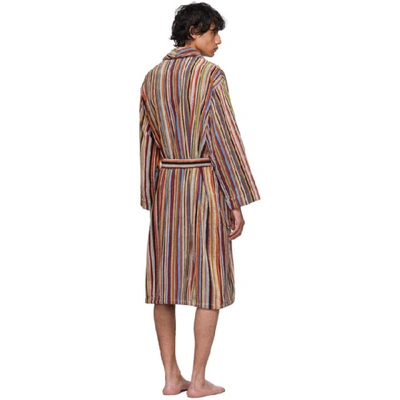 Shop Paul Smith Multicolor Striped Dressing Robe In 92 Multi