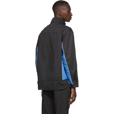 Shop Affix Grey & Blue Track Jacket In Grey/blue
