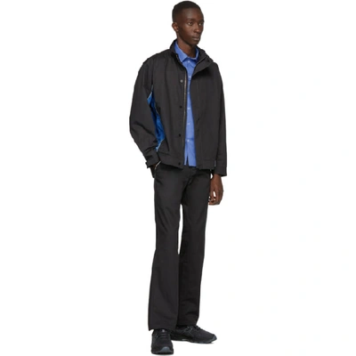 Shop Affix Grey & Blue Track Jacket In Grey/blue