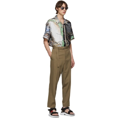 Shop Givenchy Multicolor Silk Icarus Hawaiian Shirt