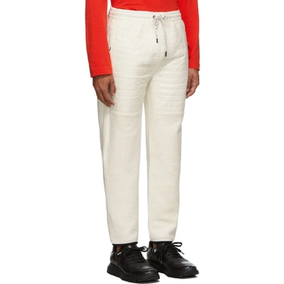 Shop Kenzo Off-white Polar Tech Trousers In 03 Ecru