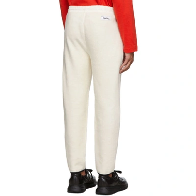 Shop Kenzo Off-white Polar Tech Trousers In 03 Ecru