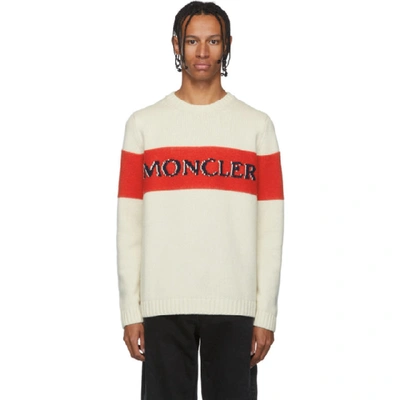 Shop Moncler Genius 2 Moncler 1952 Beige Maglione Tricot Sweater In 034 Beige