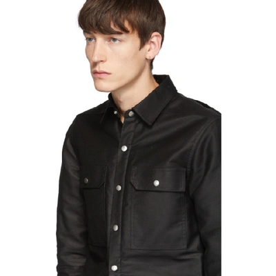 Shop Rick Owens Black Outer Shirt In 09 Black