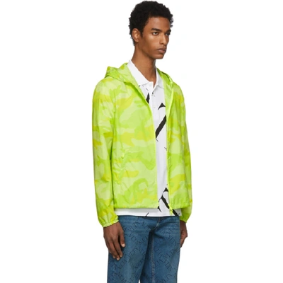 pels Bygge videre på kemikalier Valentino Yellow Men's Camouflage Windbreaker Jacket In Green | ModeSens