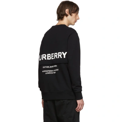 Shop Burberry Black Acklow Mj Wear Sweatshirt