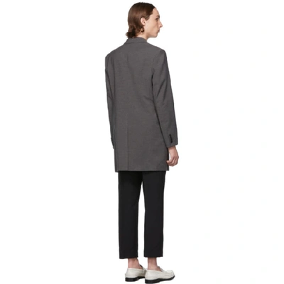 Shop Junya Watanabe Grey Double-breasted Cloth Coat In 1 Gray