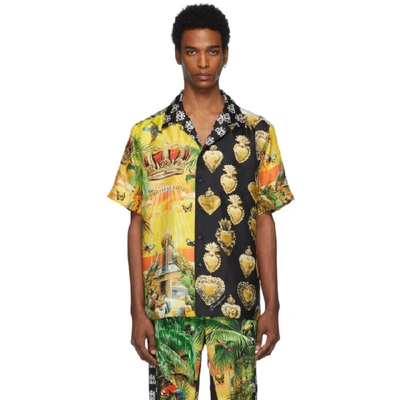 Shop Dolce & Gabbana Dolce And Gabbana Multicolor Mix Hawaii Shirt In S9000 Mixha