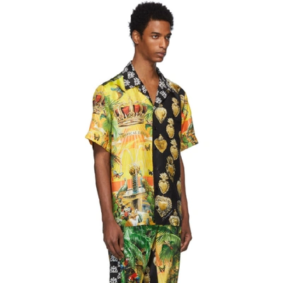 Shop Dolce & Gabbana Dolce And Gabbana Multicolor Mix Hawaii Shirt In S9000 Mixha