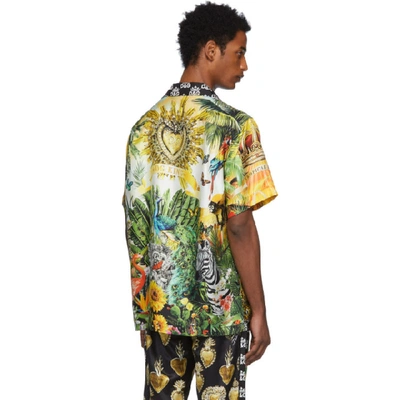 Shop Dolce & Gabbana Dolce And Gabbana Multicolor Mix Hawaii Shirt In S9000 Mixha