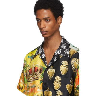 Shop Dolce & Gabbana Dolce And Gabbana Multicolor Mix Hawaii Shirt In S9000 Mixha