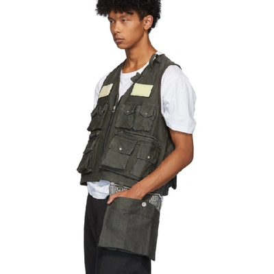 Visvim Black Pilar Fisherman Vest | ModeSens