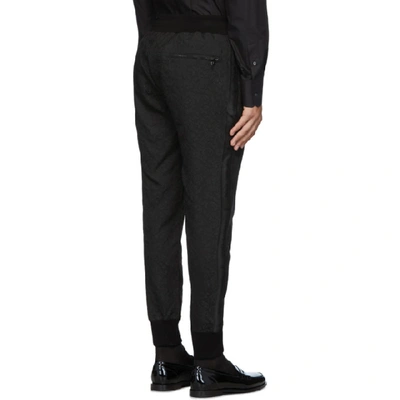 Shop Dolce & Gabbana Dolce And Gabbana Black Jacquard Lounge Pants In N0000 Black