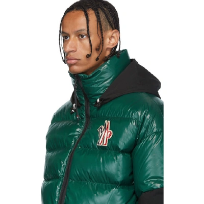 Shop Moncler Grenoble Green Down Gollinger Puffer Jacket In 872 Green