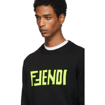 Shop Fendi Black F  Sweater In F16w7 Blk N