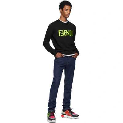 Shop Fendi Black F  Sweater In F16w7 Blk N