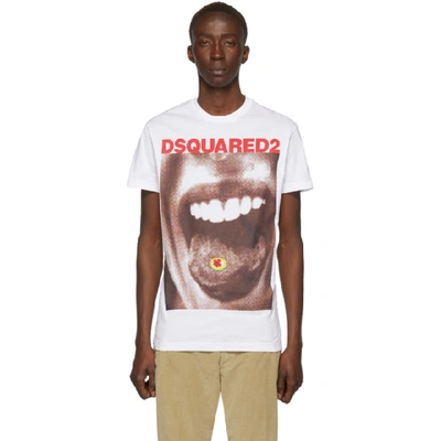 Shop Dsquared2 White Cool Fit T-shirt In 100 White