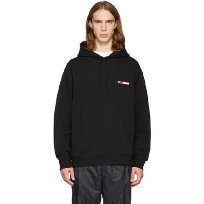 Shop Opening Ceremony Ssense Exclusive Black And Pink Logo Hoodie In 0001 Black