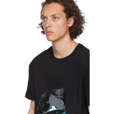 Shop Valentino Black Undercover Edition V Face Ufo Print T-shirt In Dh7 – Nero/