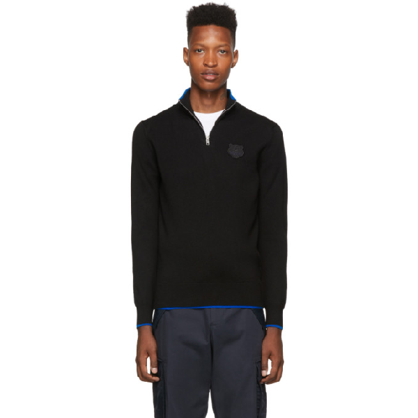 kenzo black and blue jumper