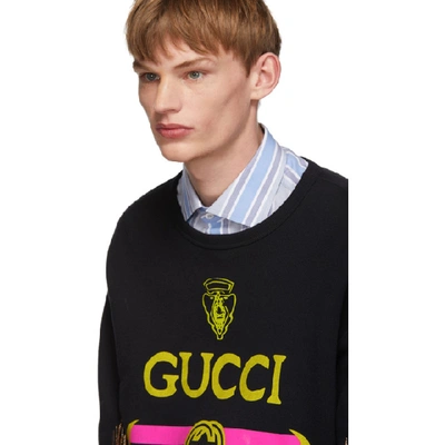 Shop Gucci Black Beaded Sweatshirt In 1082 Black